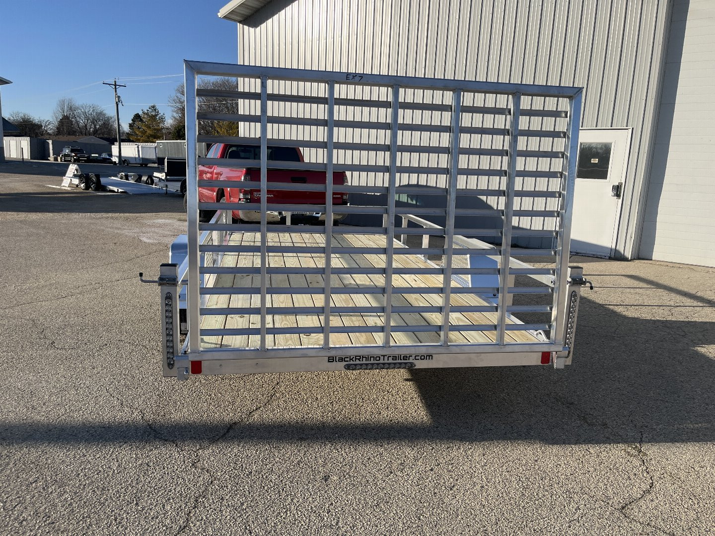 New 2025 Black Rhino EXS 7'x14' Aluminum Trailer