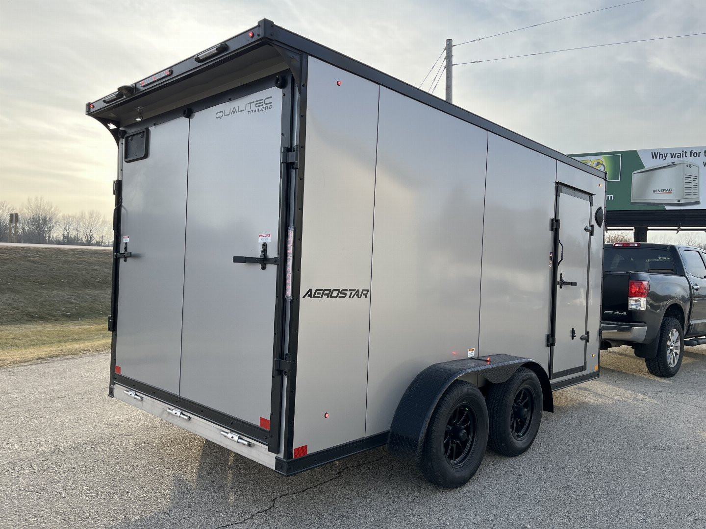 New 2025 Qualitec Aluminum 7x14'+30" Aerostar, by Stealth Cargo / Enclosed Trailer