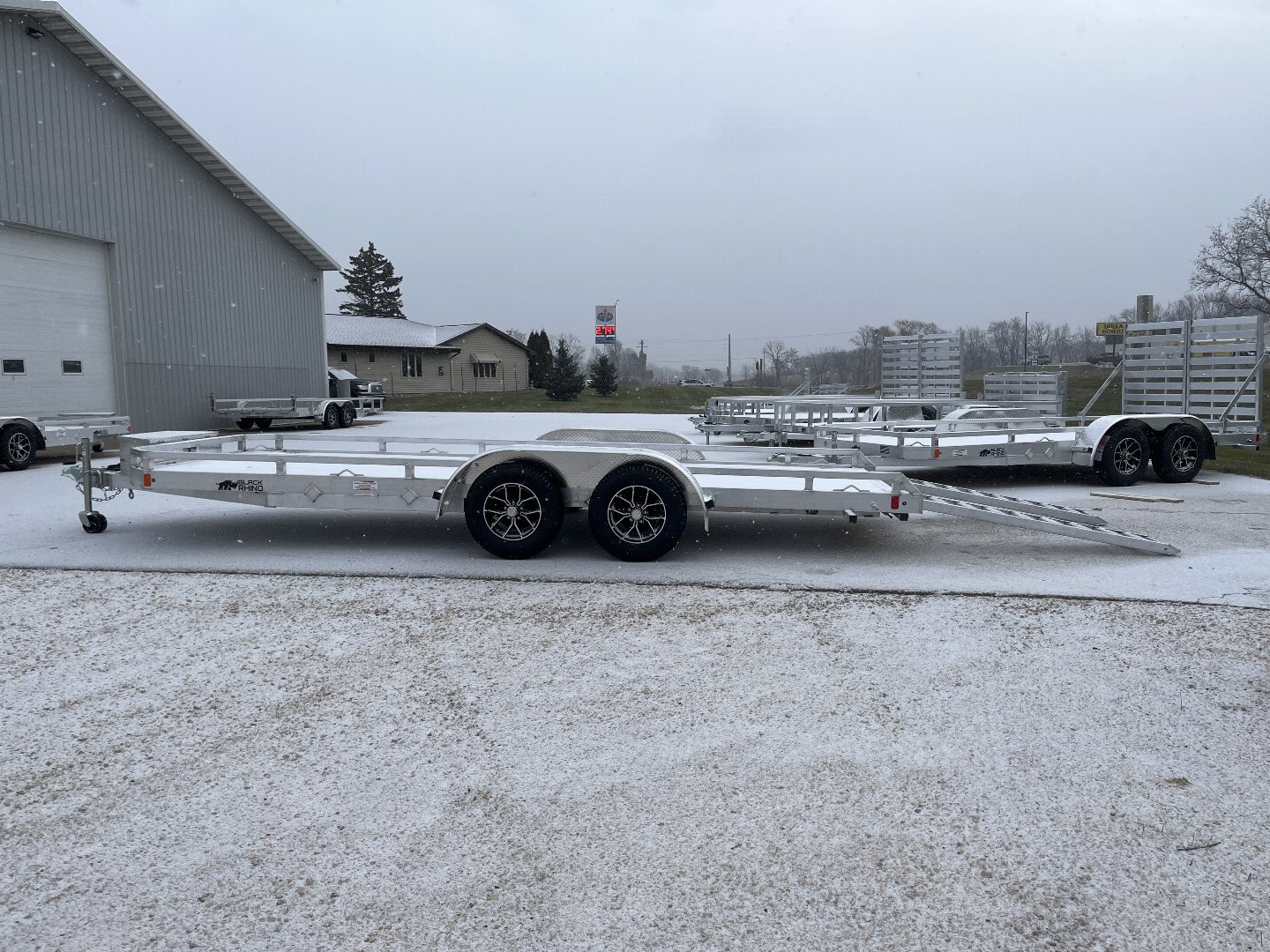 New 2025 Black Rhino LPT8118 Ramp Trailer w/ Toolbox