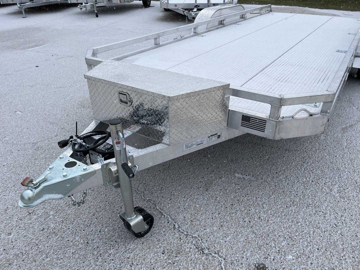 New 2025 Black Rhino LPT8118 Ramp Trailer w/ Toolbox