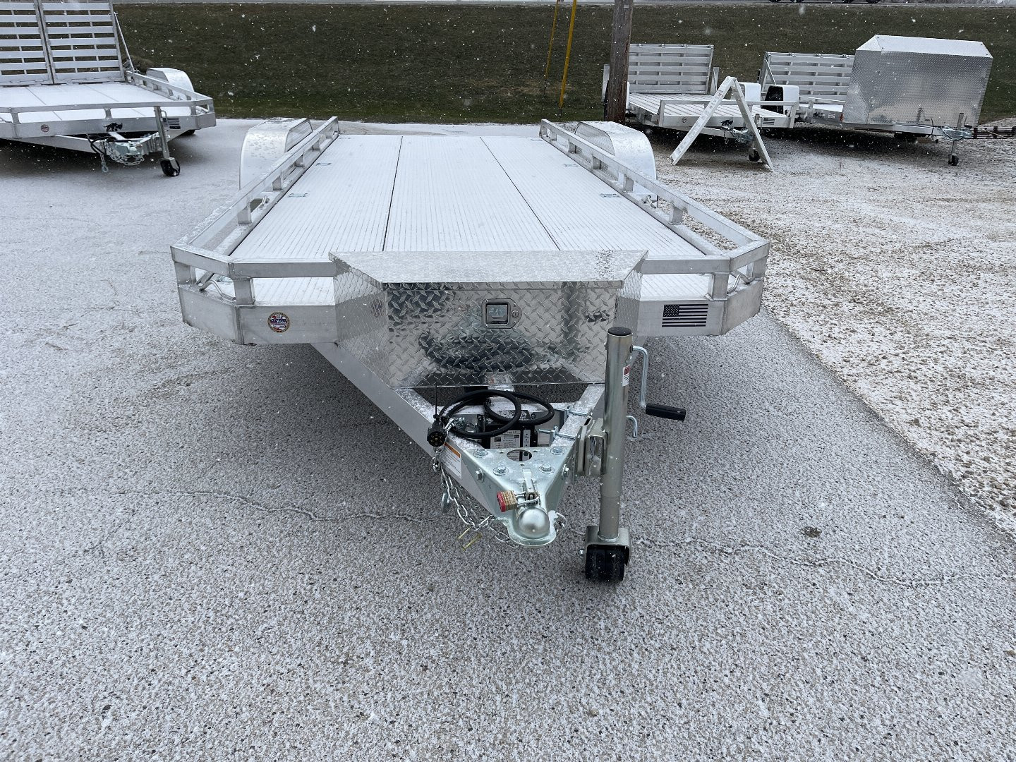 New 2025 Black Rhino LPT8118 Ramp Trailer w/ Toolbox