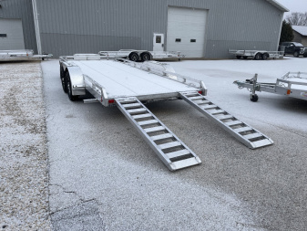 New 2025 Black Rhino LPT8118 Ramp Trailer w/ Toolbox