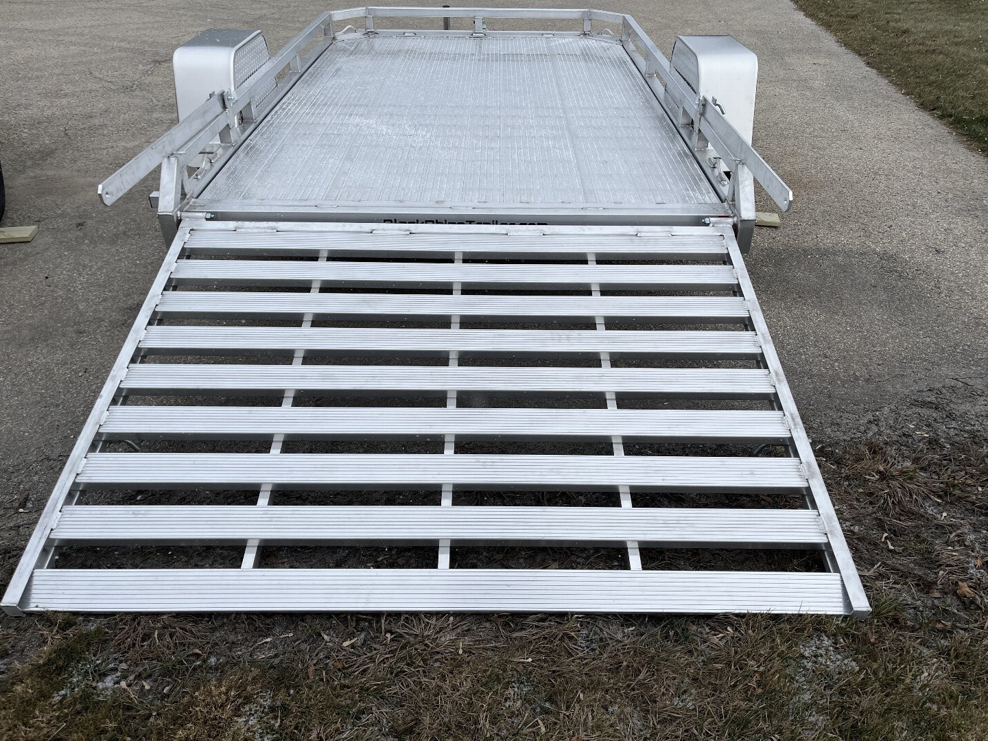 New 2025 Black Rhino Aluminum 74"x10' Low Profile LPS7810A (Demo) ATV Trailer