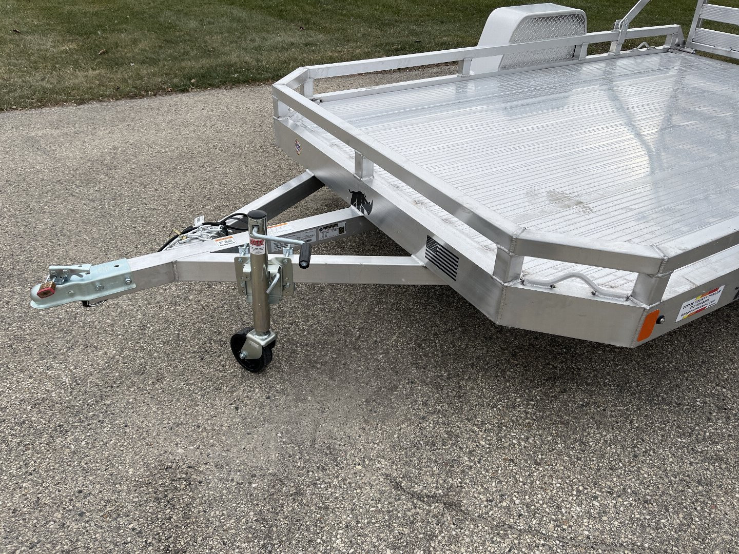 New 2025 Black Rhino Aluminum 74"x10' Low Profile LPS7810A (Demo) ATV Trailer