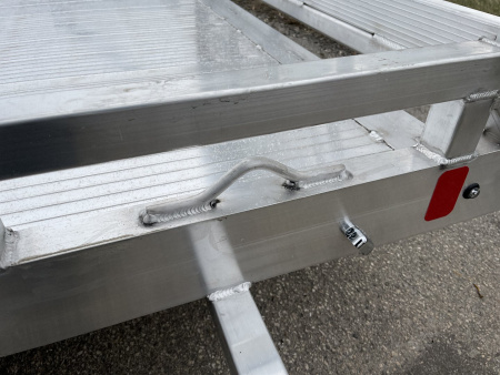 New 2025 Black Rhino Aluminum 74"x10' Low Profile LPS7810A (Demo) ATV Trailer