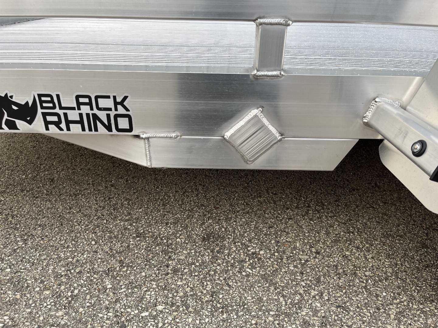 New 2025 Black Rhino Aluminum 74"x10' LPS7810A Low Profile w/ Bi-Fold Gate (ATV / UTV / Side by Side) ATV Trailer