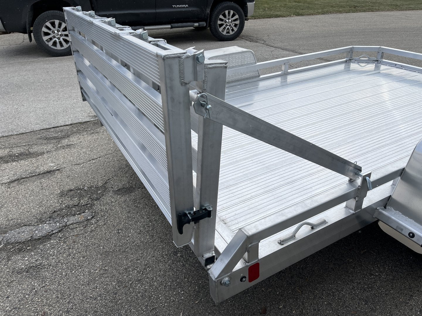 New 2025 Black Rhino Aluminum 74"x10' LPS7810A Low Profile w/ Bi-Fold Gate (ATV / UTV / Side by Side) ATV Trailer