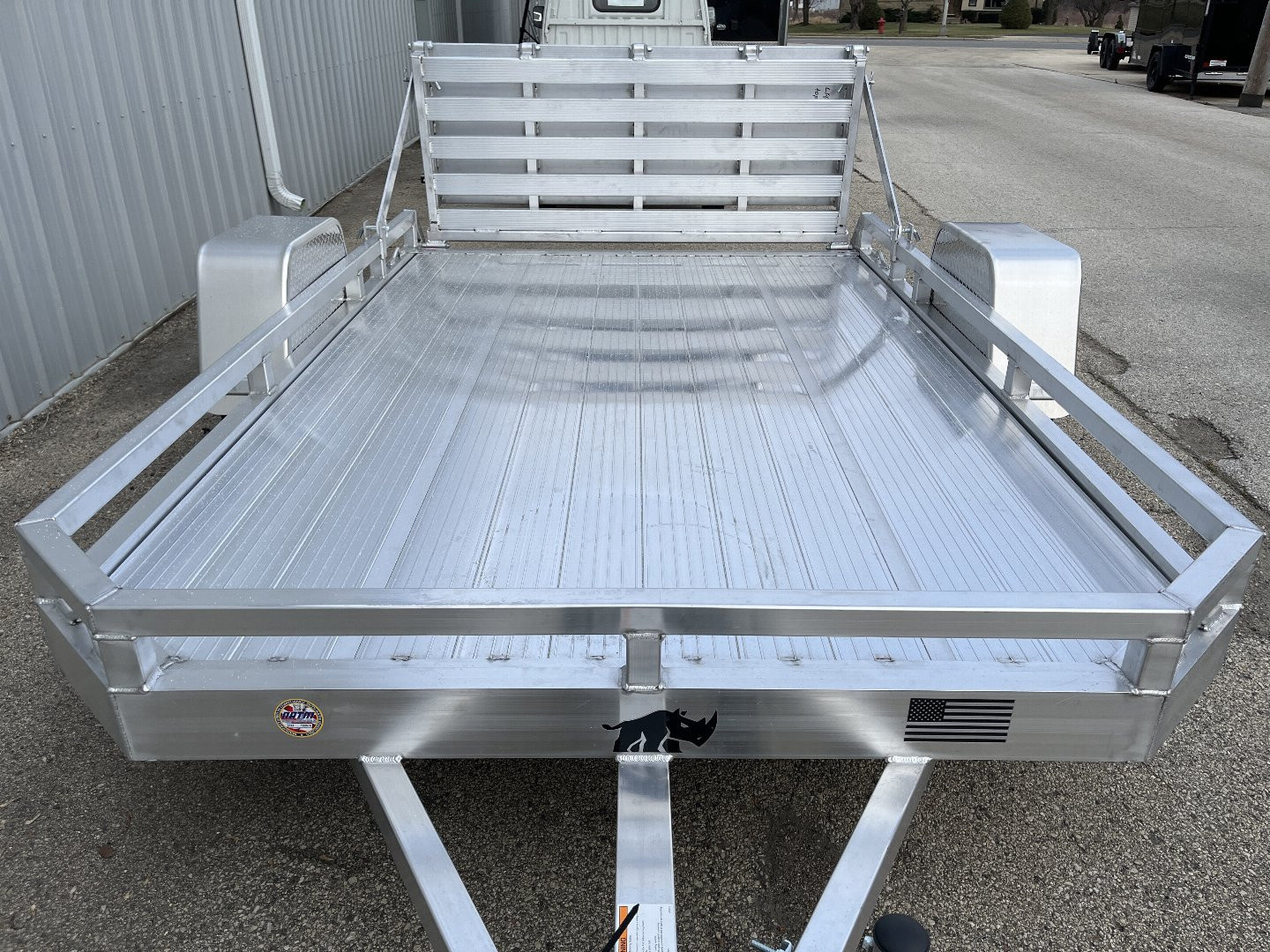 New 2025 Black Rhino Aluminum 74"x10' LPS7810A Low Profile w/ Bi-Fold Gate (ATV / UTV / Side by Side) ATV Trailer