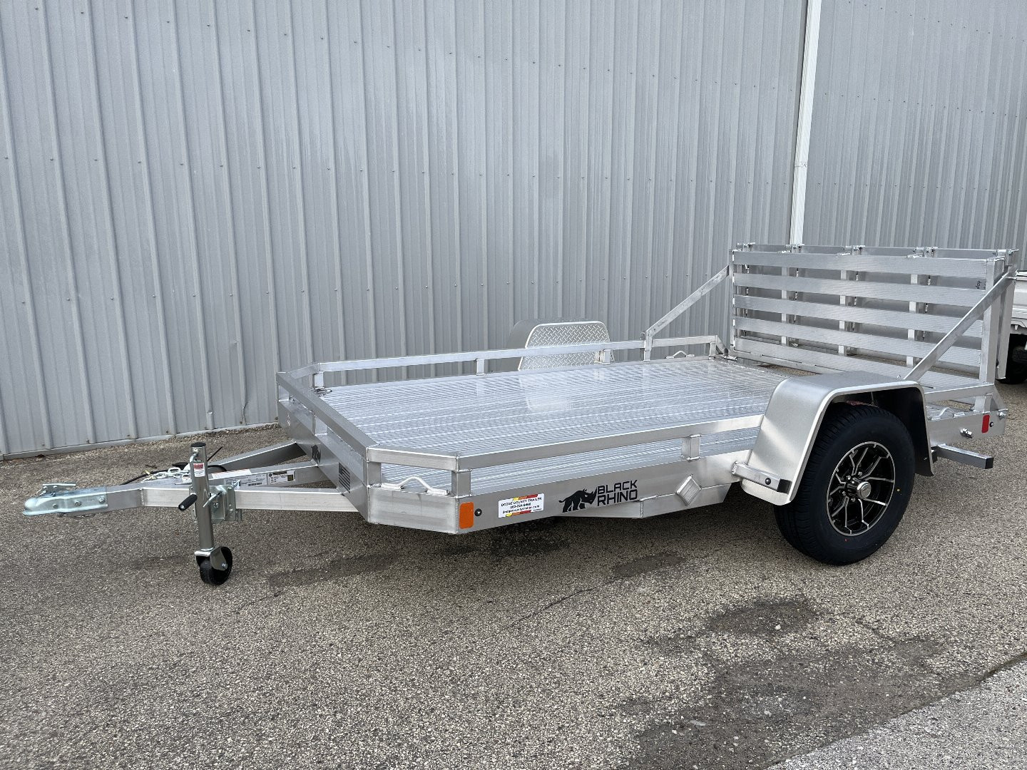 New 2025 Black Rhino Aluminum 74"x10' LPS7810A Low Profile w/ Bi-Fold Gate (ATV / UTV / Side by Side) ATV Trailer