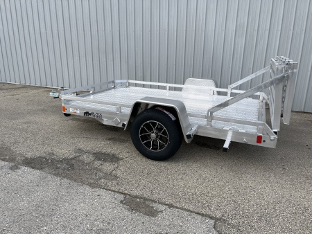 New 2025 Black Rhino Aluminum 74"x10' LPS7810A Low Profile w/ Bi-Fold Gate (ATV / UTV / Side by Side) ATV Trailer