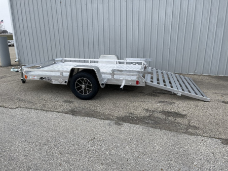 New 2025 Black Rhino Aluminum 74"x10' LPS7810A Low Profile w/ Bi-Fold Gate (ATV / UTV / Side by Side) ATV Trailer