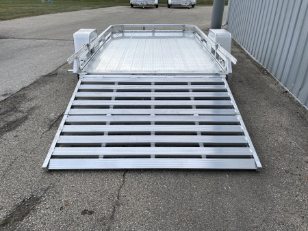 New 2025 Black Rhino Aluminum 74"x10' LPS7810A Low Profile w/ Bi-Fold Gate (ATV / UTV / Side by Side) ATV Trailer