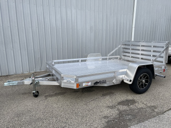 New 2025 Black Rhino Low Pro LPS7810A Aluminum ATV Trailer w/ Bi-Fold Gate