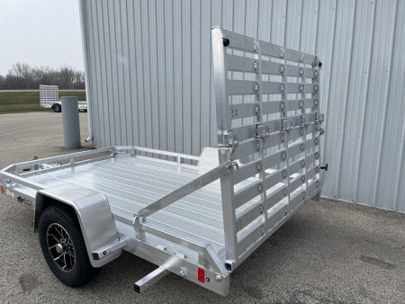 New 2025 Black Rhino Aluminum 74"x10' LPS7810A Low Profile w/ Bi-Fold Gate (ATV / UTV / Side by Side) ATV Trailer