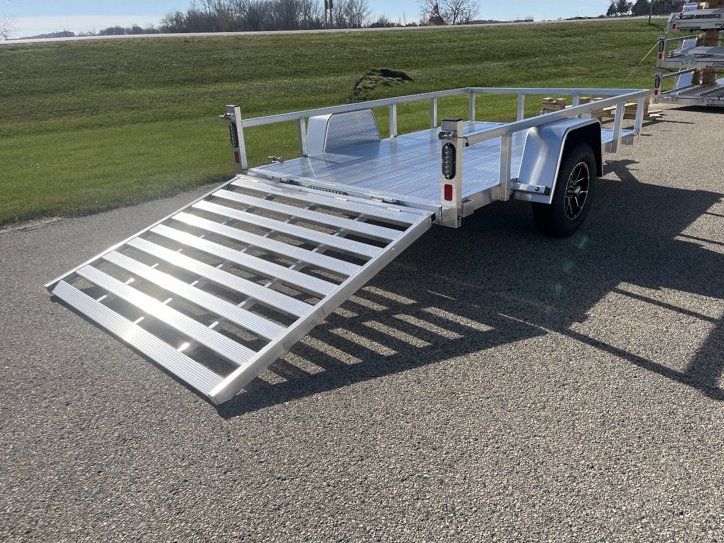New 2025 Black Rhino LSS612A Aluminum Utility Trailer