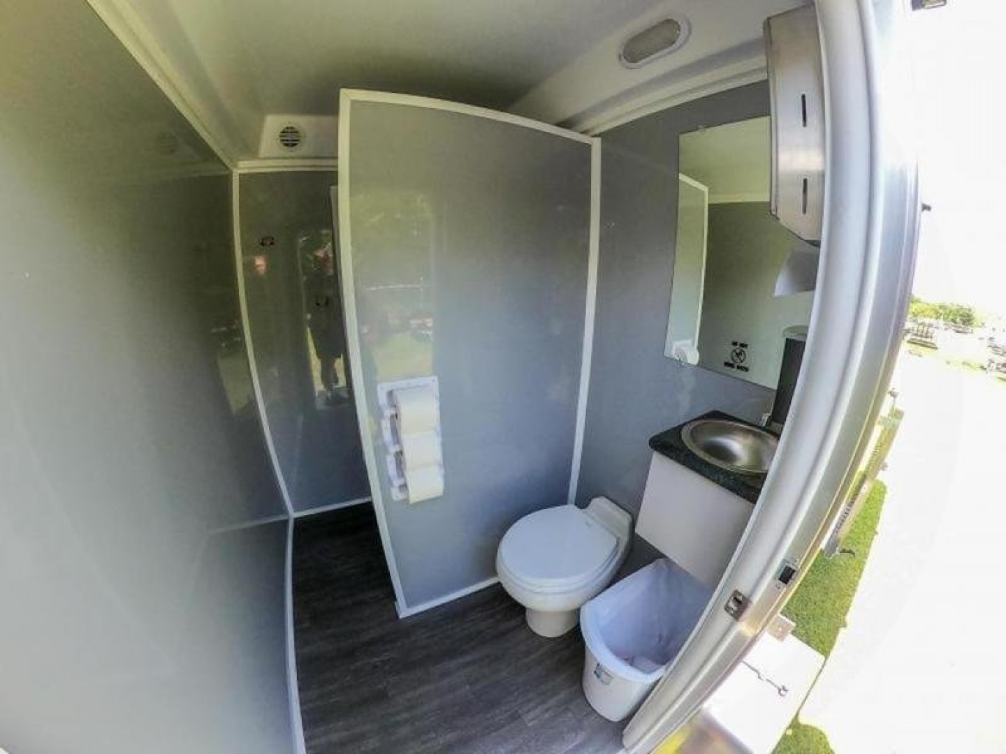 Used 2021 2-station Restroom Trailer Forest River Cargo