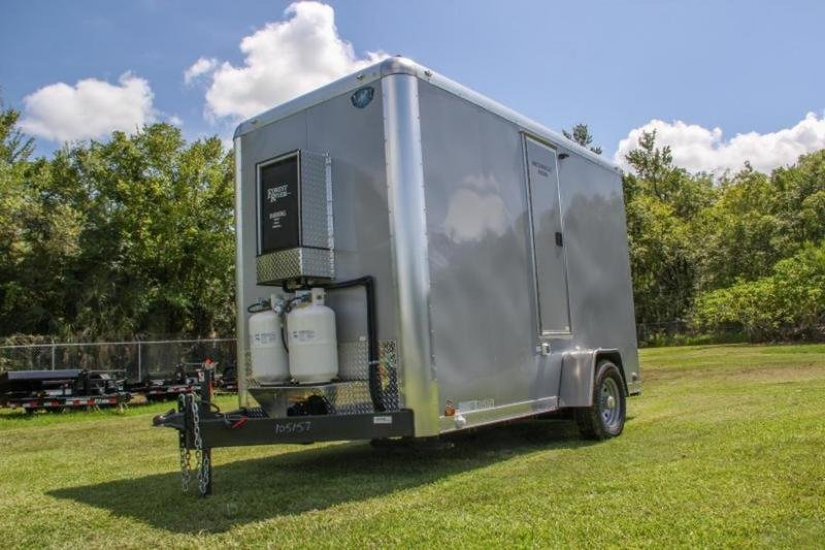 Used 2021 2-station Restroom Trailer Forest River Cargo