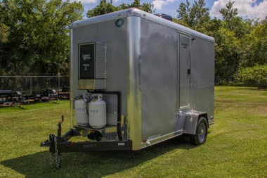Used 2021 2-station Restroom Trailer Forest River Cargo