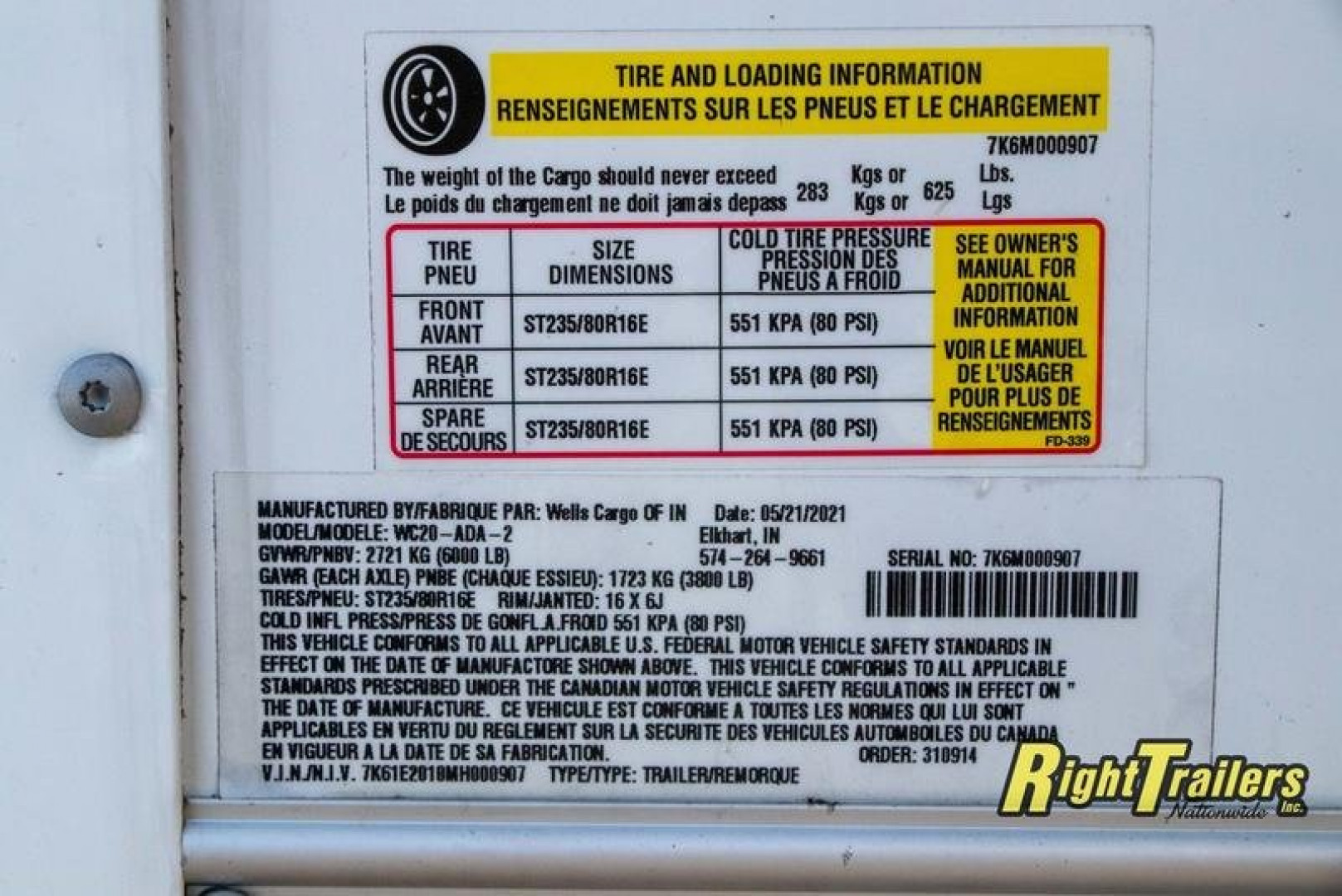 Used 2021 3 Station ADA with Shower Package WC20-ADA-2