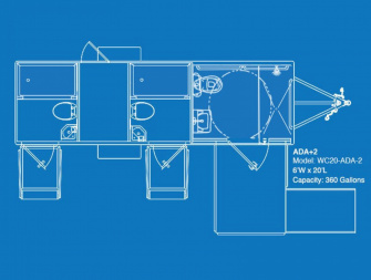 Used 2021 3 Station ADA with Shower Package WC20-ADA-2