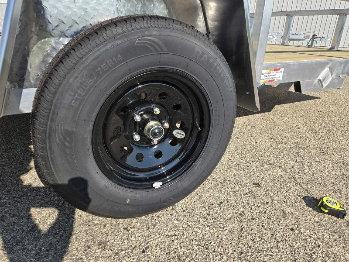 New 2025 Black Rhino EXS 6 X 12 Aluminum Trailer w/ Wood Deck