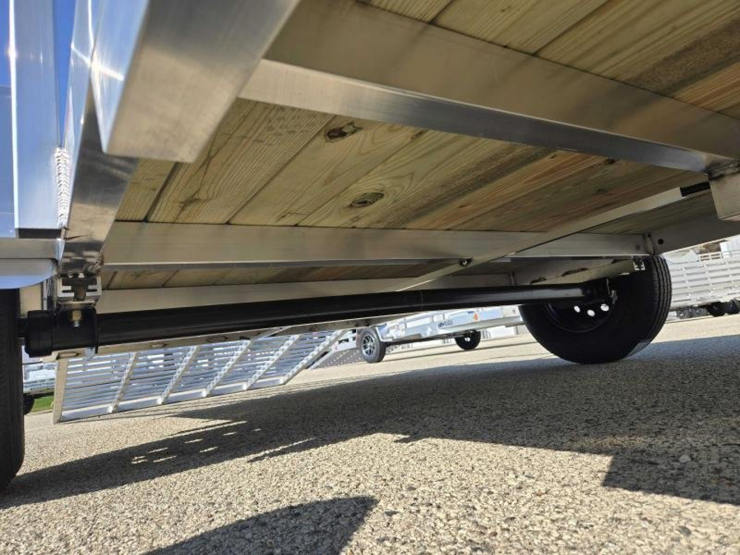 New 2025 Black Rhino EXS 6 X 12 Aluminum Trailer w/ Wood Deck