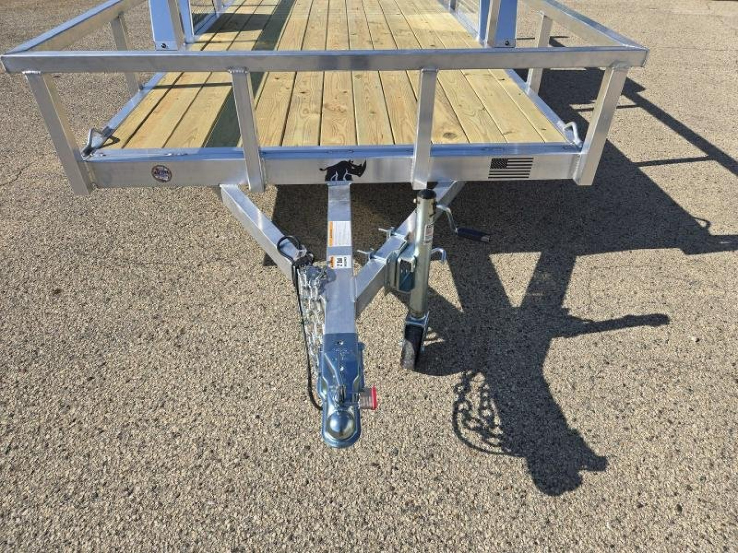 New 2025 Black Rhino EXS 6 X 12 Aluminum Trailer w/ Wood Deck