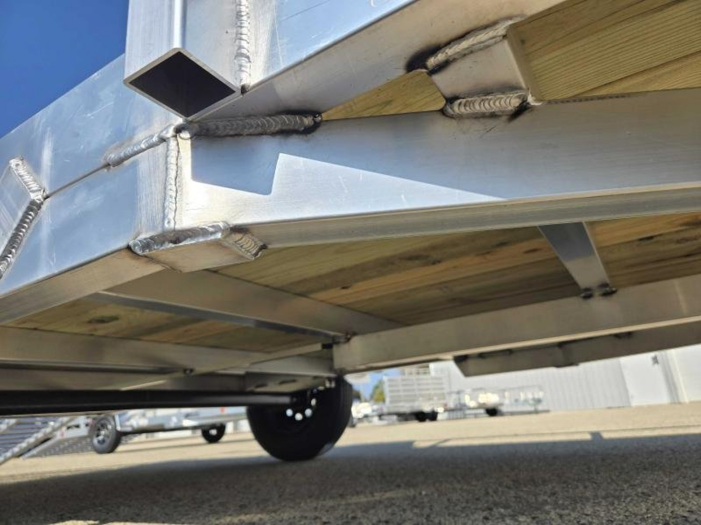 New 2025 Black Rhino EXS 6 X 12 Aluminum Trailer w/ Wood Deck