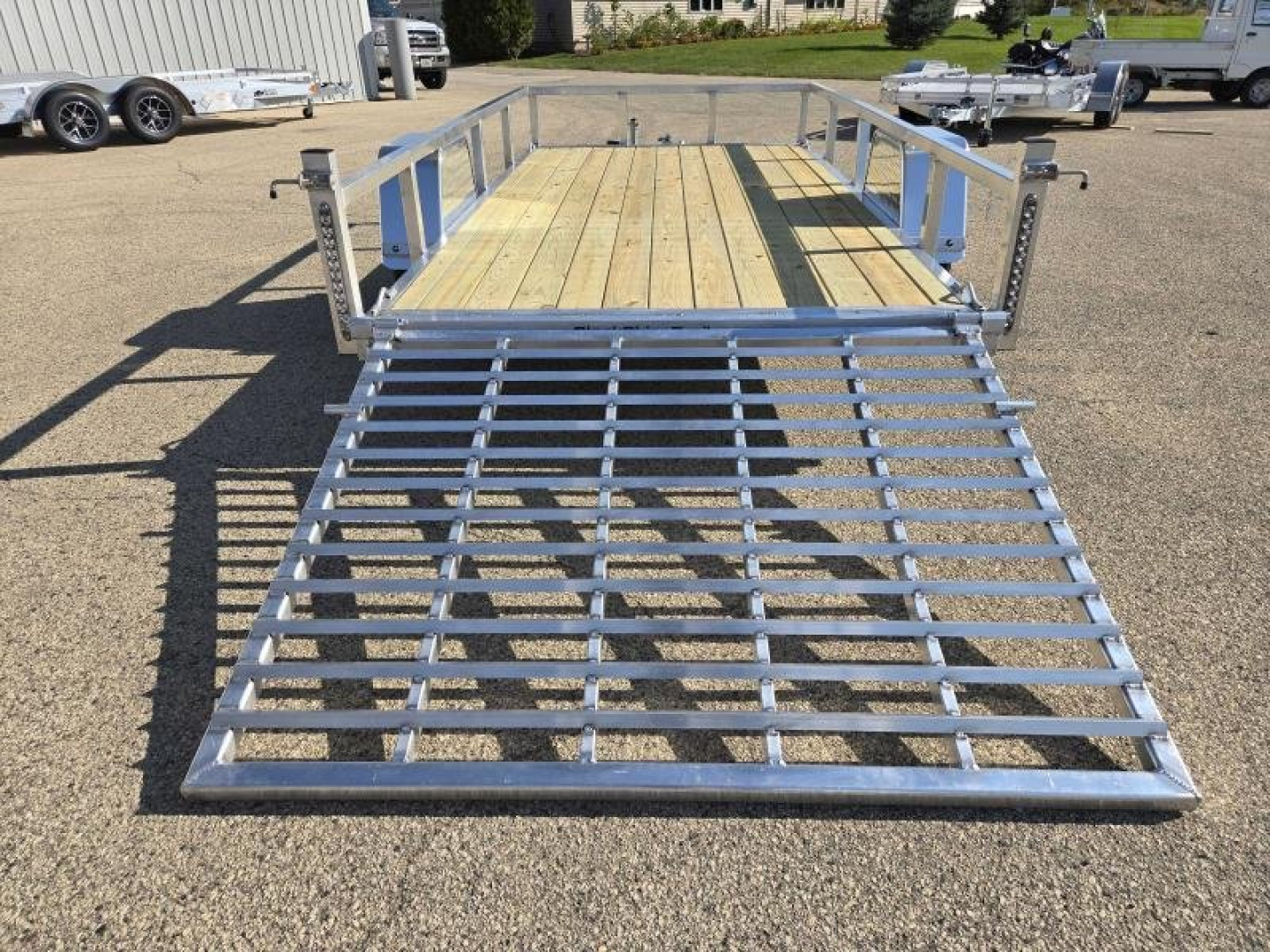 New 2025 Black Rhino EXS 6 X 12 Aluminum Trailer w/ Wood Deck