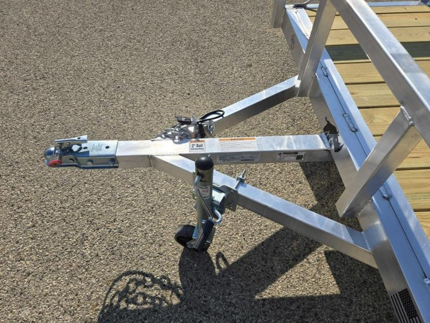 New 2025 Black Rhino EXS 6 X 12 Aluminum Trailer w/ Wood Deck