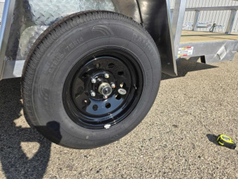 New 2025 Black Rhino EXS 6 X 12 Aluminum Trailer w/ Wood Deck