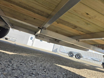 New 2025 Black Rhino EXS 6 X 12 Aluminum Trailer w/ Wood Deck