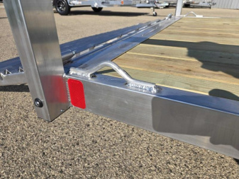 New 2025 Black Rhino EXS 6 X 12 Aluminum Trailer w/ Wood Deck