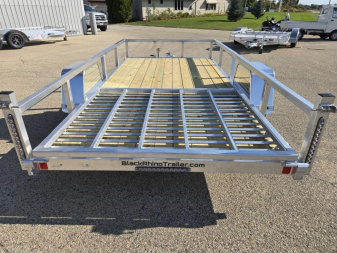 New 2025 Black Rhino EXS 6 X 12 Aluminum Trailer w/ Wood Deck