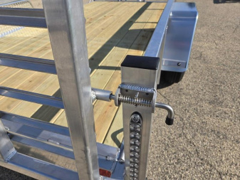 New 2025 Black Rhino EXS 6 X 12 Aluminum Trailer w/ Wood Deck