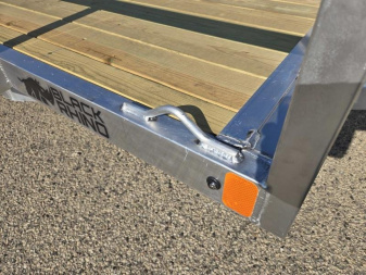 New 2025 Black Rhino EXS 6 X 12 Aluminum Trailer w/ Wood Deck