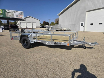 New 2025 Black Rhino EXS 6 X 12 Aluminum Trailer w/ Wood Deck