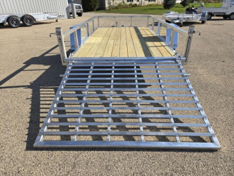 New 2025 Black Rhino EXS 6 X 12 Aluminum Trailer w/ Wood Deck