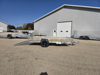 New 2025 Black Rhino EXS 6 X 12 Aluminum Trailer w/ Wood Deck