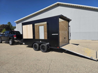 New 2025 Qualitec Aluminum 7x14'+30" Aerostar, by Stealth Cargo / Enclosed Trailer
