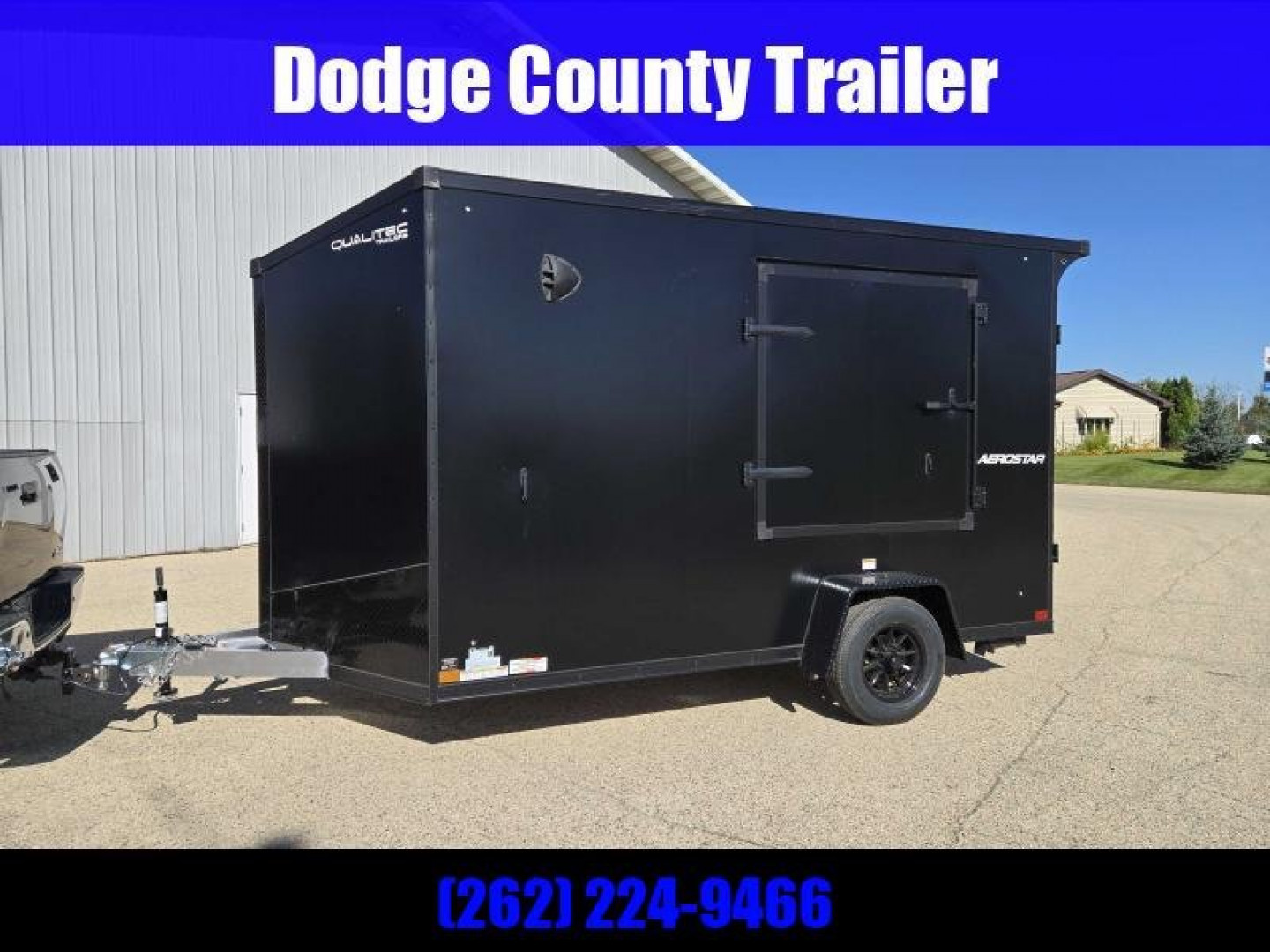 New 2025 Qualitec Aluminum 7x12+30"V Aerostar, by Stealth Cargo / Enclosed Trailer