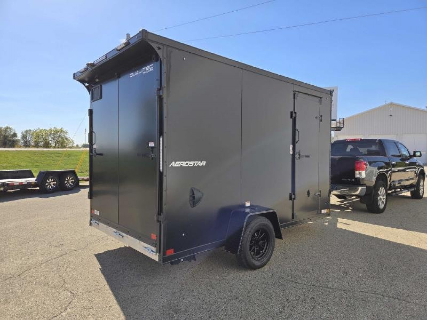 New 2025 Qualitec Aluminum 7x12+30"V Aerostar, by Stealth Cargo / Enclosed Trailer