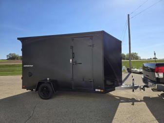 New 2025 Qualitec Aluminum 7x12+30"V Aerostar, by Stealth Cargo / Enclosed Trailer