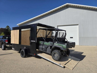 New 2025 Qualitec Aluminum 7x12+30"V Aerostar, by Stealth Cargo / Enclosed Trailer