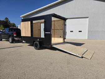 New 2025 Qualitec Aluminum 7x12+30"V Aerostar, by Stealth Cargo / Enclosed Trailer