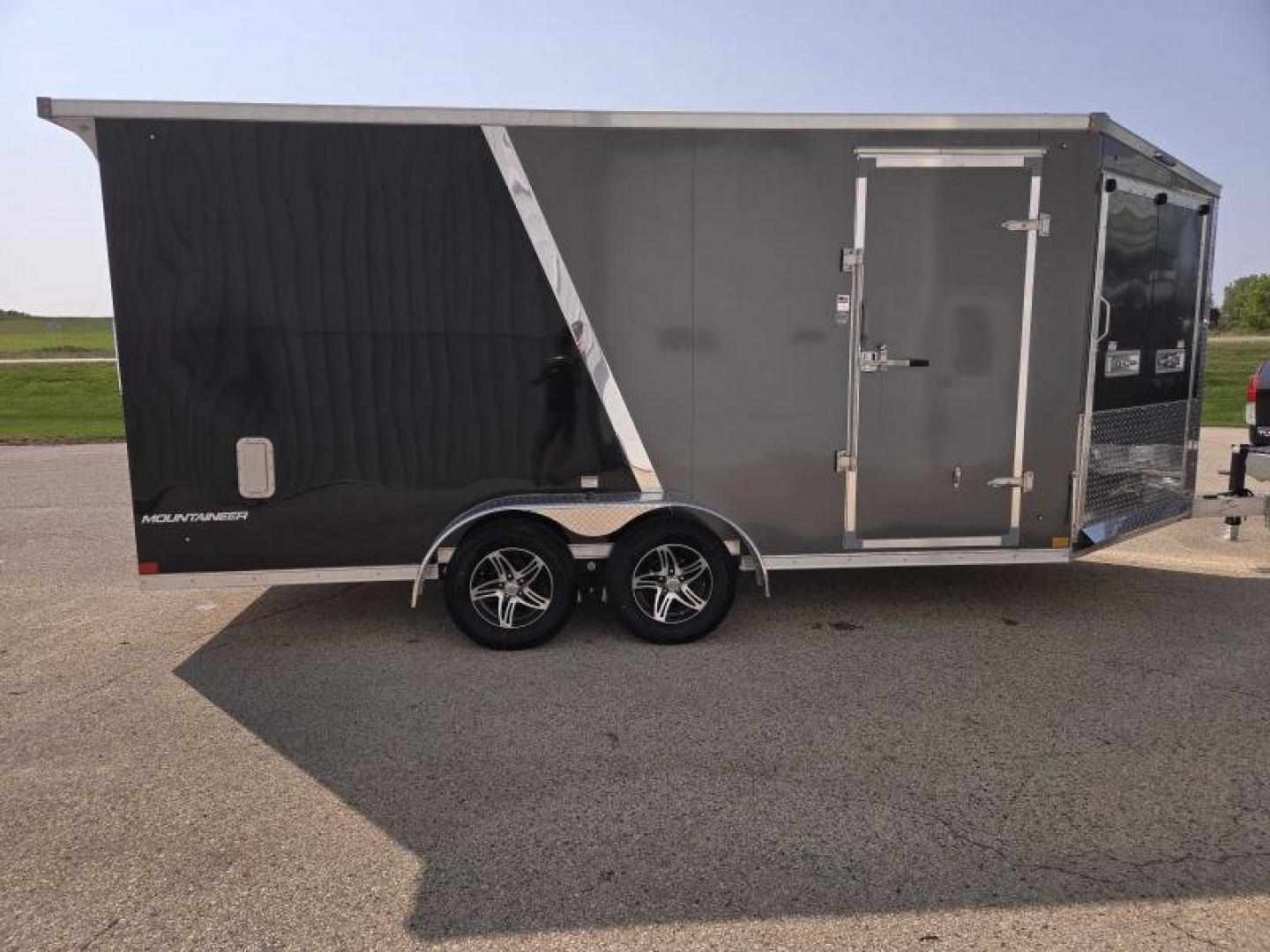 New 2025 Qualitec Aluminum 7'x21' (3-place) SXS and Snowmobile Trailer, by Stealth Cargo / Enclosed Trailer