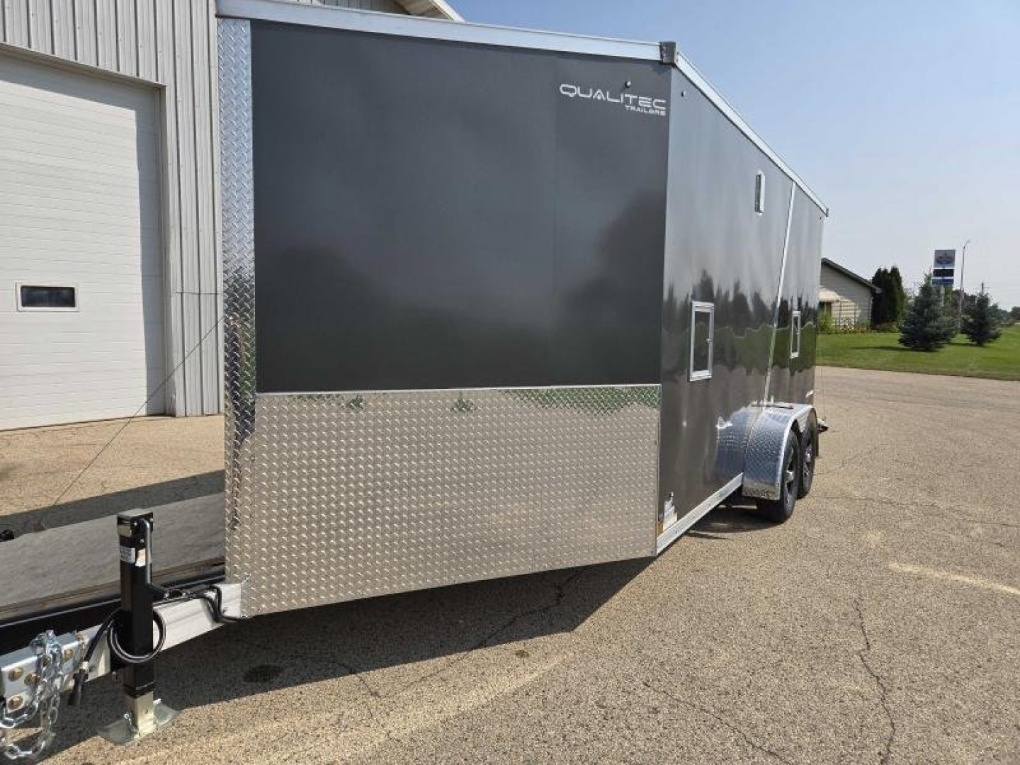New 2025 Qualitec Aluminum 7'x21' (3-place) SXS and Snowmobile Trailer, by Stealth Cargo / Enclosed Trailer