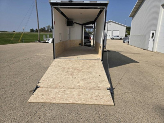 New 2025 Qualitec Aluminum 7'x21' (3-place) SXS and Snowmobile Trailer, by Stealth Cargo / Enclosed Trailer