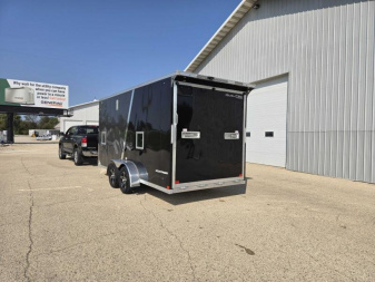 New 2025 Qualitec Aluminum 7'x21' (3-place) SXS and Snowmobile Trailer, by Stealth Cargo / Enclosed Trailer