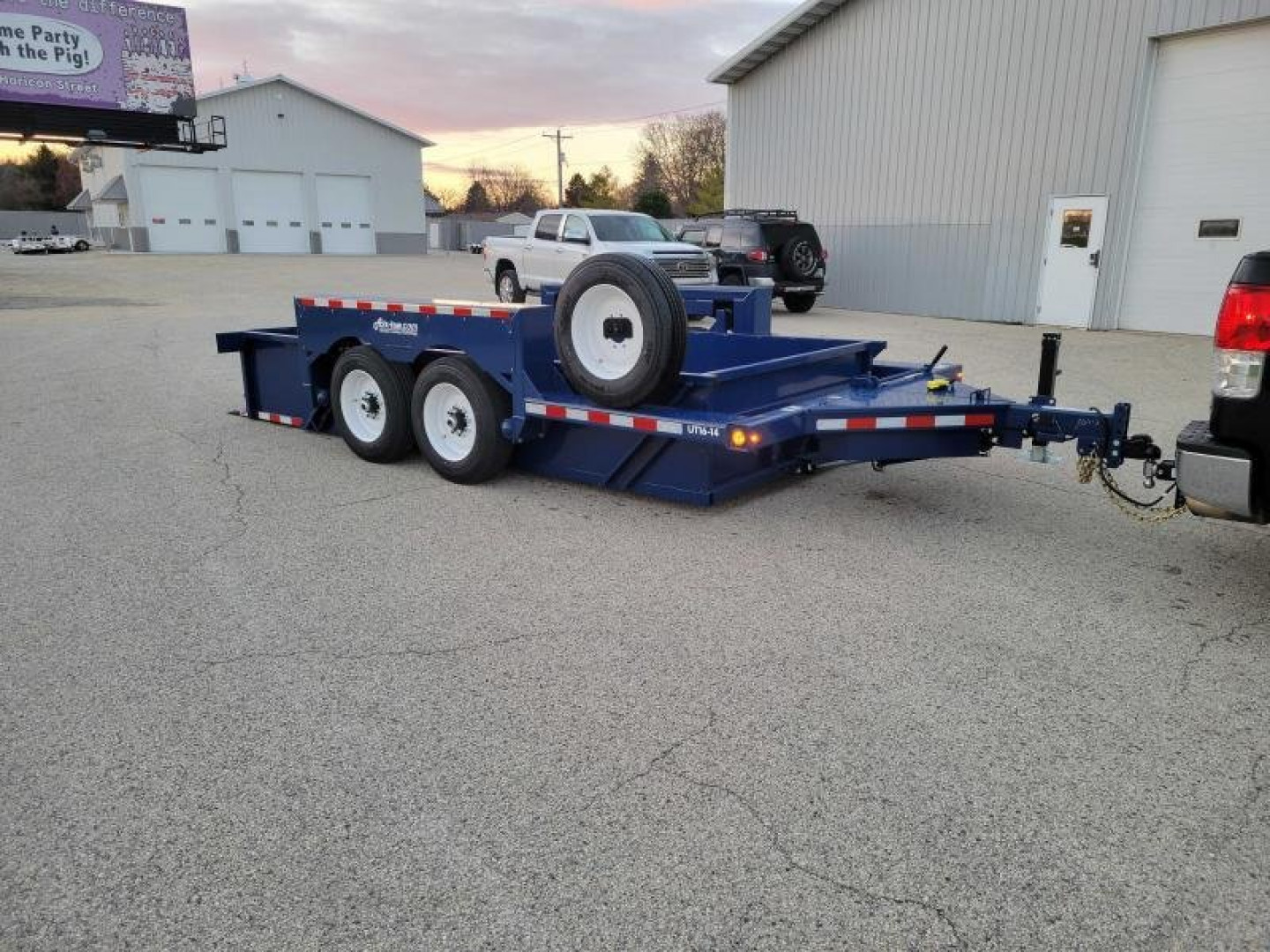 New 2024 Air Tow UT1614 16'X 75", Drop/Lowering 14000 LBS. Payload Capacity Equipment Trailer